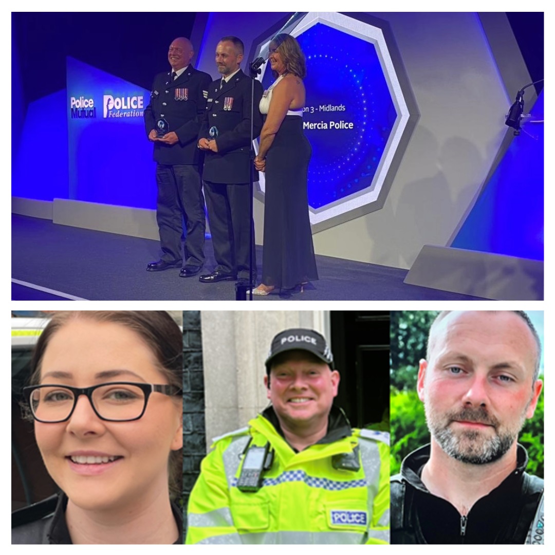 'Heroic' Worcesteshire officers awarded bravery medal for saving woman ...
